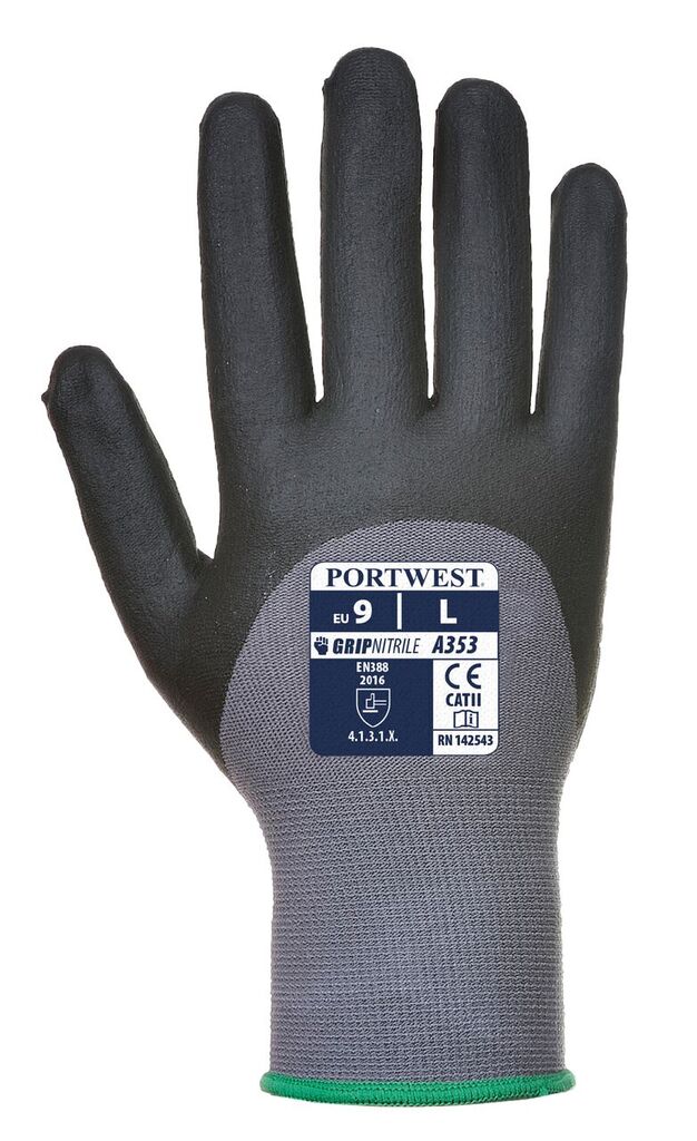Guanti Da Lavoro Keron Thinkgreen Pro In Poliestere Riciclato Con Rivestimento In Schiuma Nitrile, Taglia 7/S – Touchscreen, Presa Salda, Per Legno E Montaggio