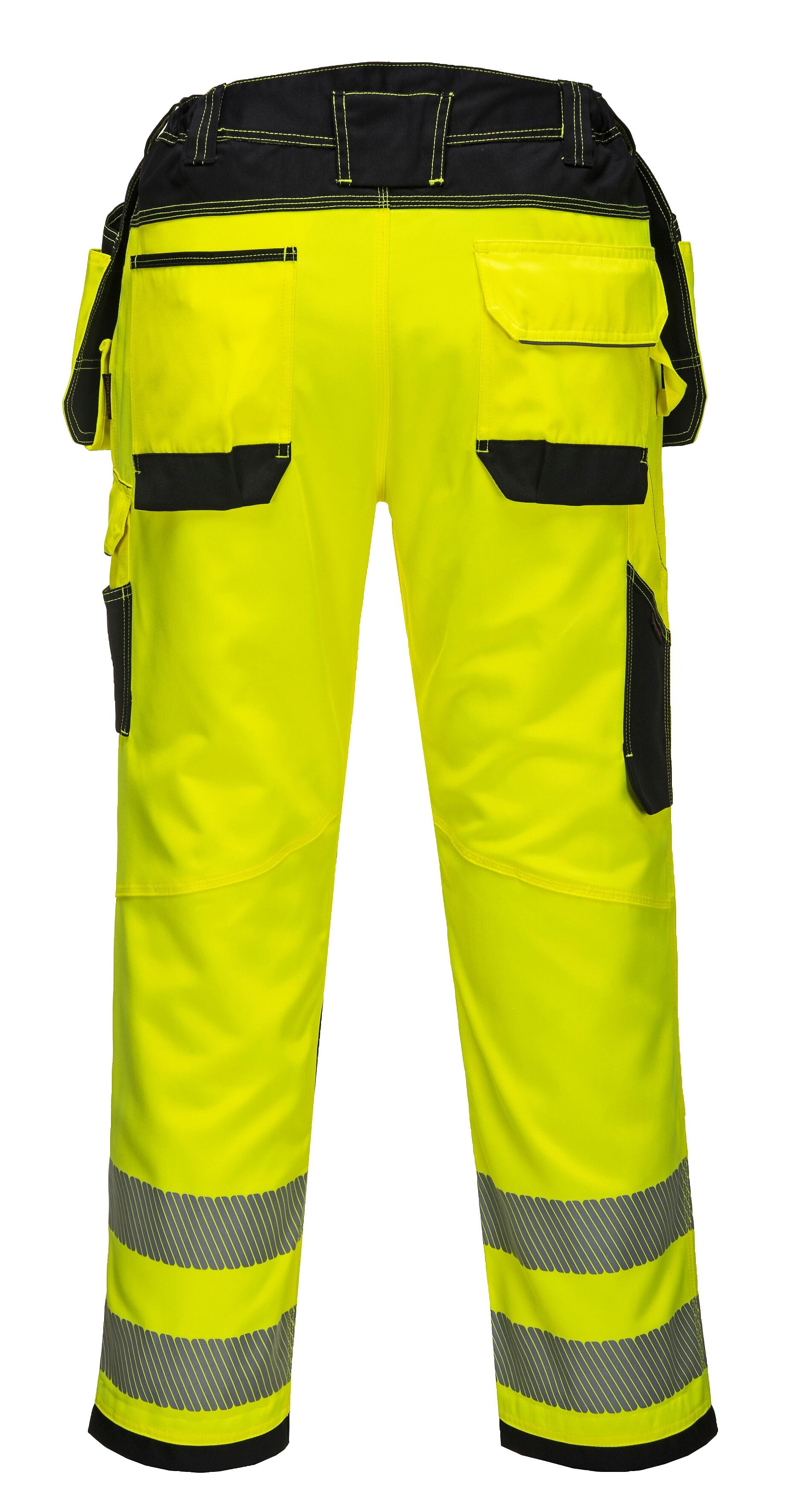 Pantaloni ad alta visibilità, impermeabili, di sicurezza, da lavoro, Nero , XXL Pantaloni ad alta visibilità, impermeabili, di sicurezza, da lavoro, Nero , XXL