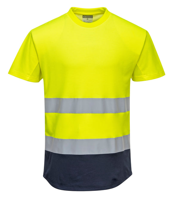 T-shirt Bicolore Mesh Cotton Comfort Alta Visibilità | Dpi Sicurezza